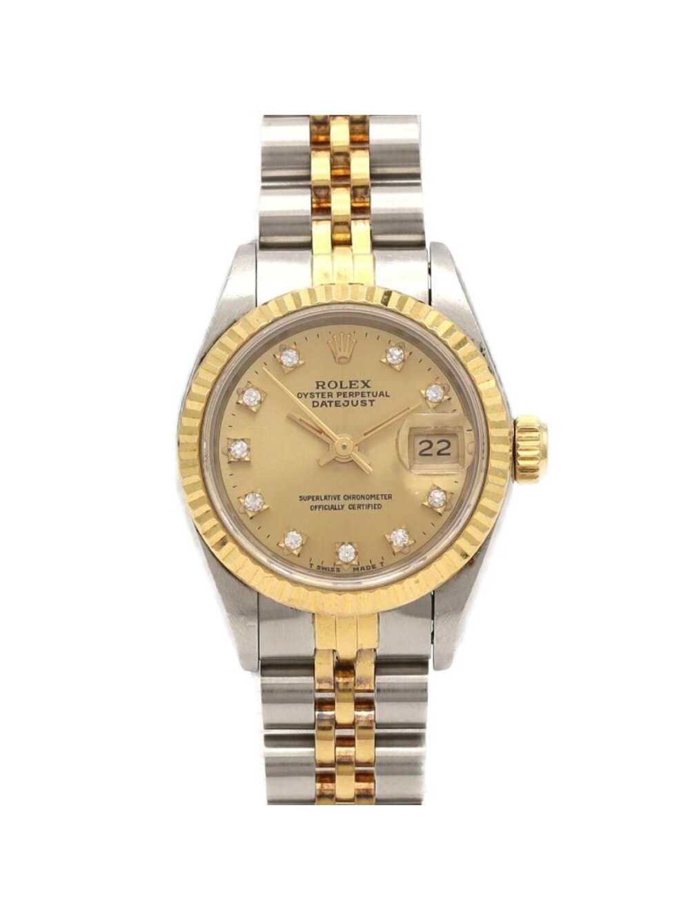 Rolex Datejust Stainless Steel Yellow Gold Automatic Watch